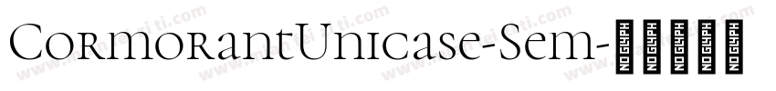 CormorantUnicase-Sem字体转换