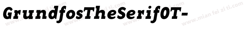 GrundfosTheSerifOT字体转换