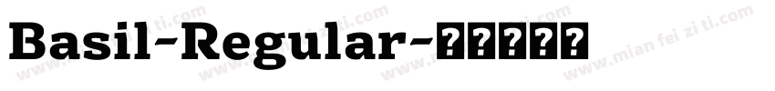Basil-Regular字体转换
