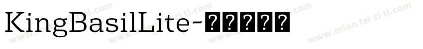 KingBasilLite字体转换