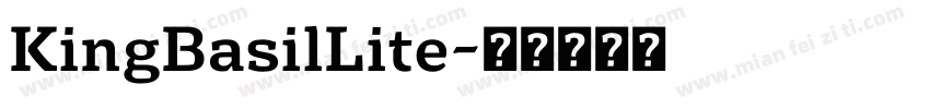 KingBasilLite字体转换