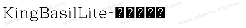 KingBasilLite字体转换