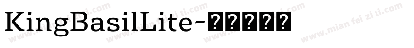 KingBasilLite字体转换