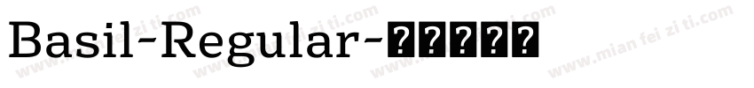 Basil-Regular字体转换