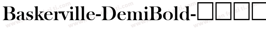 Baskerville-DemiBold字体转换
