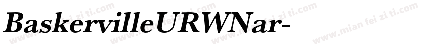 BaskervilleURWNar字体转换