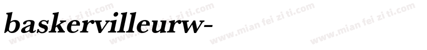 baskervilleurw字体转换