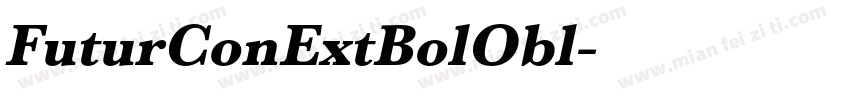 FuturConExtBolObl字体转换