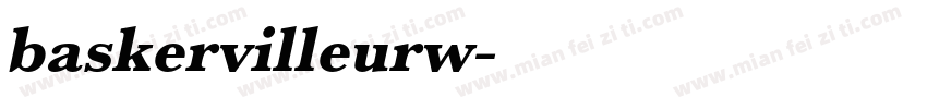 baskervilleurw字体转换