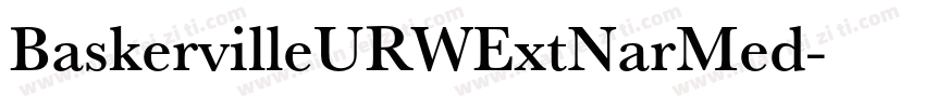 BaskervilleURWExtNarMed字体转换