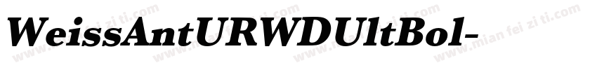 WeissAntURWDUltBol字体转换