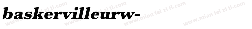 baskervilleurw字体转换