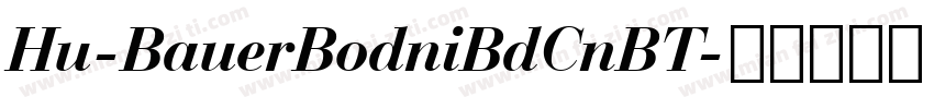 Hu-BauerBodniBdCnBT字体转换