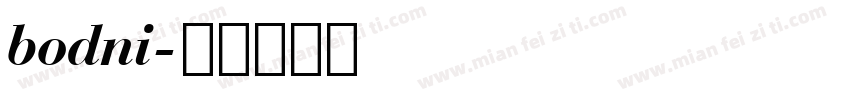 bodni字体转换