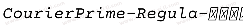 CourierPrime-Regula字体转换