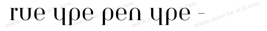 TrueTypeOpenType字字体转换
