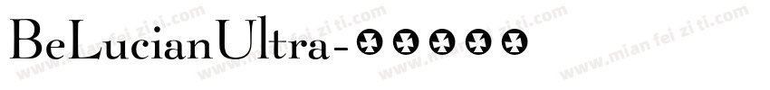 BeLucianUltra字体转换