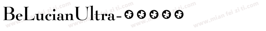 BeLucianUltra字体转换