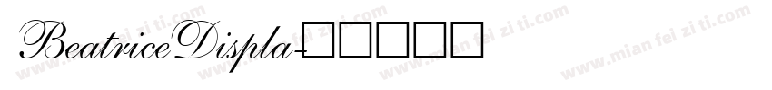 BeatriceDispla字体转换