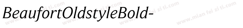 BeaufortOldstyleBold字体转换