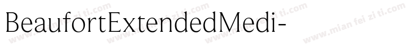 BeaufortExtendedMedi字体转换
