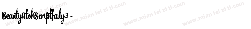 BeautyAtokScriptfaily3字体转换