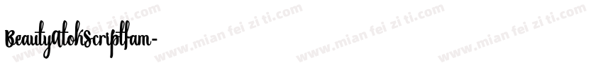 BeautyAtokScriptfam字体转换