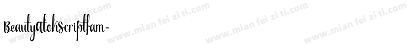 BeautyAtokScriptfam字体转换