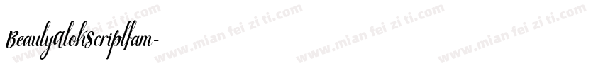 BeautyAtokScriptfam字体转换