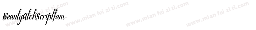 BeautyAtokScriptfam字体转换
