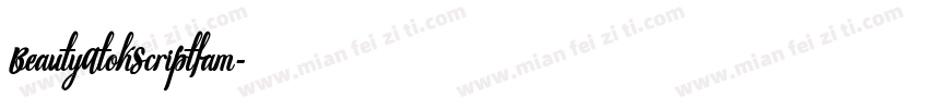 BeautyAtokScriptfam字体转换
