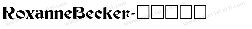 RoxanneBecker字体转换