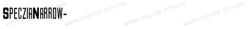 SpecziaNarrow字体转换