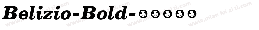 Belizio-Bold字体转换