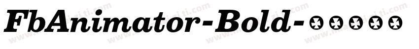 FbAnimator-Bold字体转换