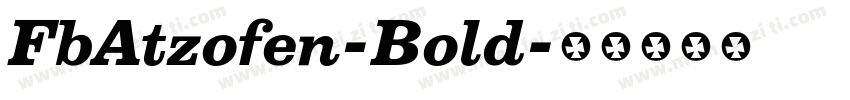 FbAtzofen-Bold字体转换