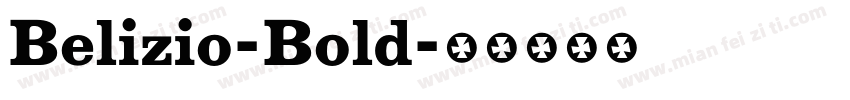 Belizio-Bold字体转换
