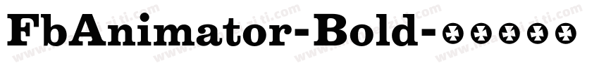 FbAnimator-Bold字体转换