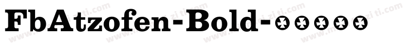 FbAtzofen-Bold字体转换