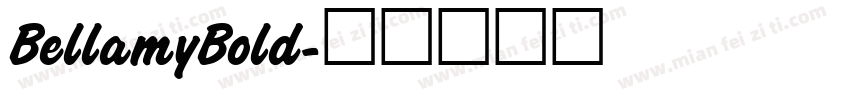 BellamyBold字体转换