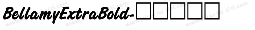 BellamyExtraBold字体转换