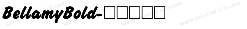 BellamyBold字体转换
