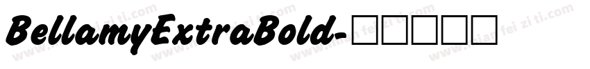 BellamyExtraBold字体转换