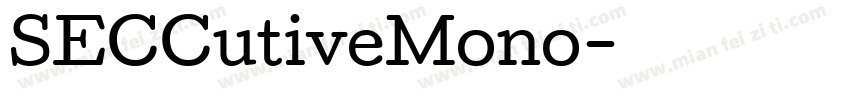 SECCutiveMono字体转换
