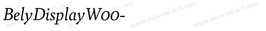 BelyDisplayW00字体转换