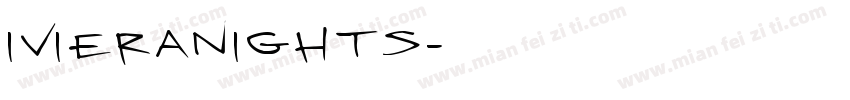 ivieraNights字体转换