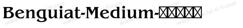 Benguiat-Medium字体转换