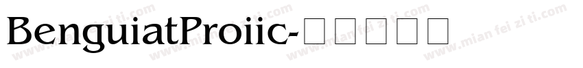 BenguiatProiic字体转换