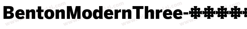 BentonModernThree字体转换
