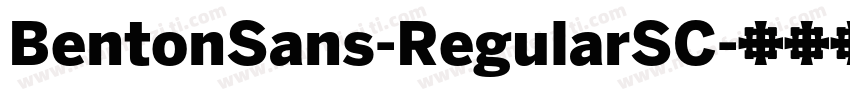 BentonSans-RegularSC字体转换